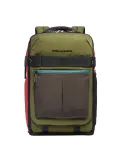 Piquadro Arne Reise-Rucksack, grün-orange