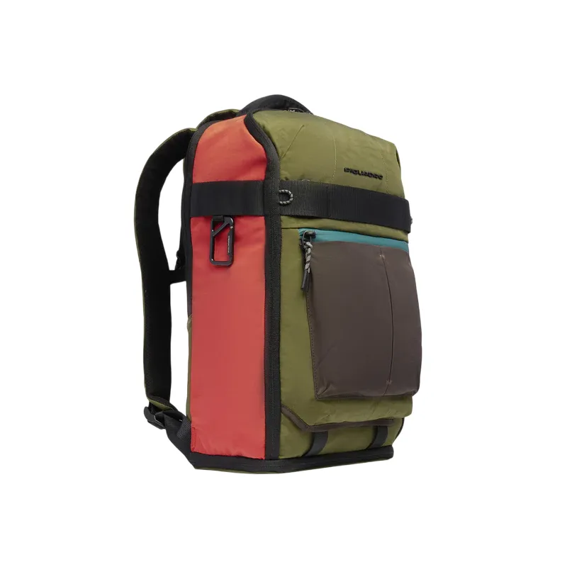 Piquadro Arne Reise-Rucksack, grün-orange 2