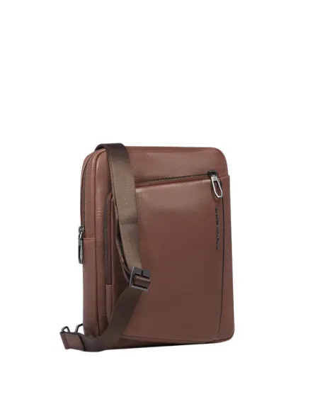 Borsello uomo in pelle porta iPad® Piquadro Cronus, marrone