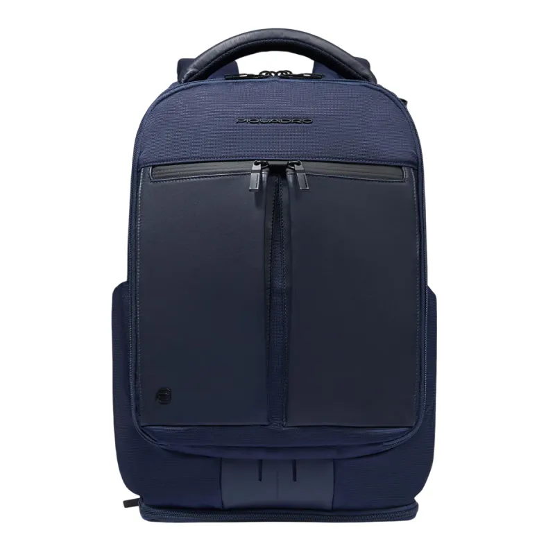 Piquadro Orion laptop backpack in recycled fabric and...