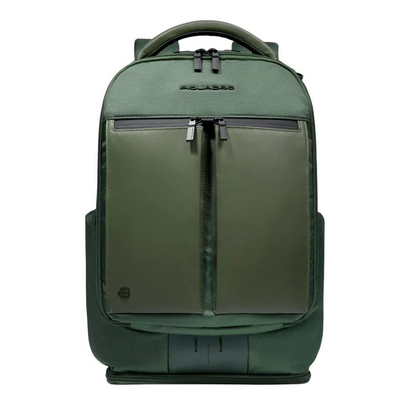 Piquadro Orion laptop backpack in recycled fabric and...