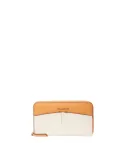 Piquadro Ashley Damen Portemonnaie aus Leder mit Reißverschluss, orange