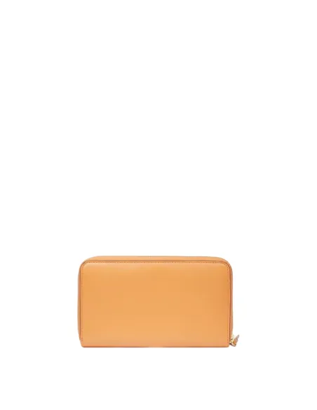 Piquadro Ashley women's zipped leather wallet, orange