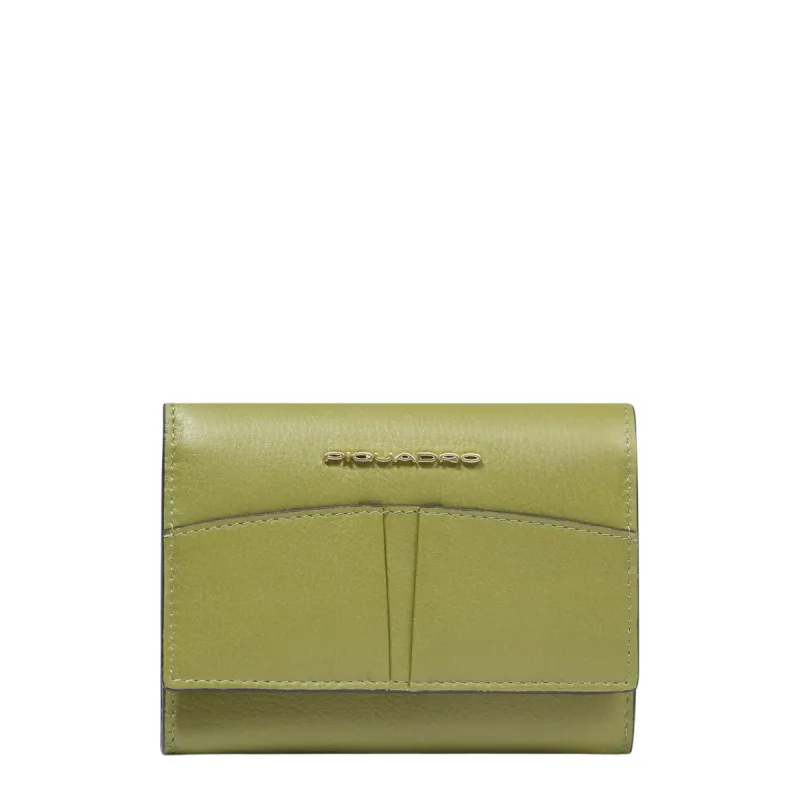 Portafogli donna piccolo Piquadro Ashley, verde