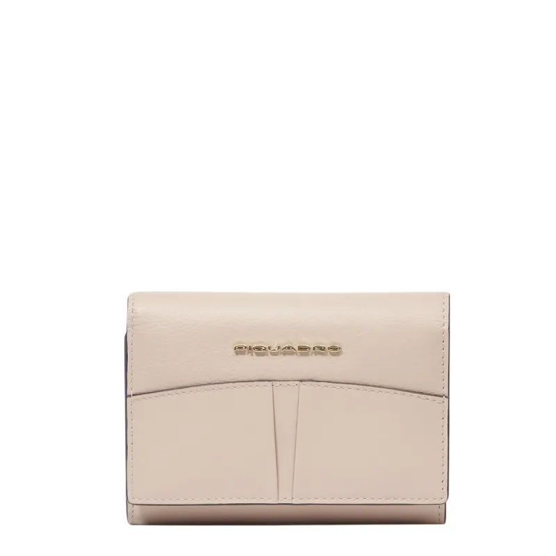 Portafogli donna piccolo Piquadro Ashley, rosa chiaro