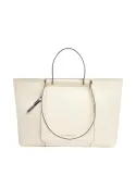 Piquadro Circle women's shopping bag with two handles, white