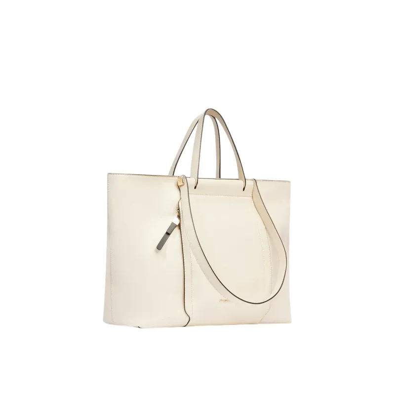 Piquadro Circle women's shopping bag with two handles, white 2