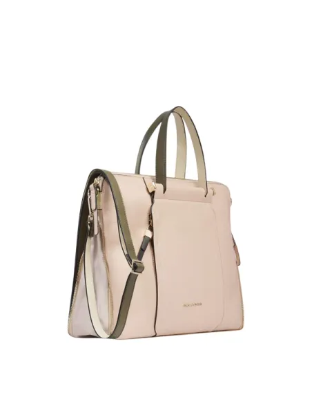 Piquadro Circle Expandable slim leather briefcase, pink