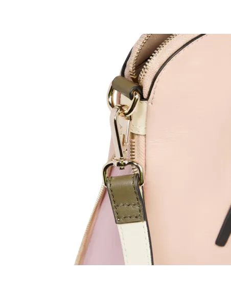 Piquadro Circle Expandierbare schlanke Leder Aktentasche, rosa