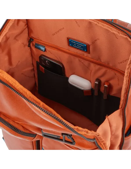 Zaino in pelle porta computer e porta iPad®Pro 12,9 B2 Revamp, verde-grigio