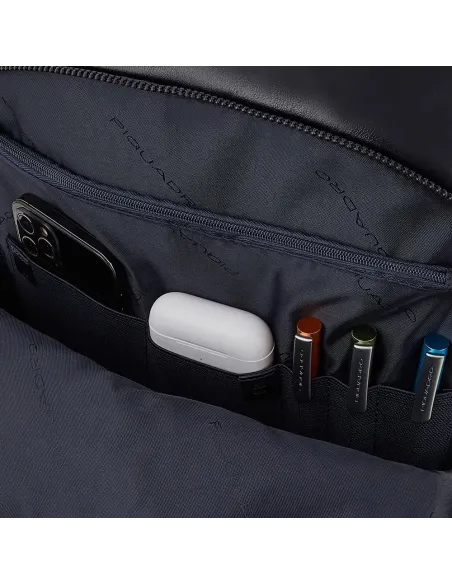 Laptop-Rucksack mit Fronttaschen Blue Square Revamp, Grün-grau