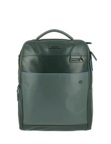 Zaino porta computer e porta iPad® con cavo antifurto Blue Square Revamp, verde-grigio