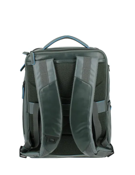 Zaino porta computer e porta iPad® con cavo antifurto Blue Square Revamp, verde-grigio