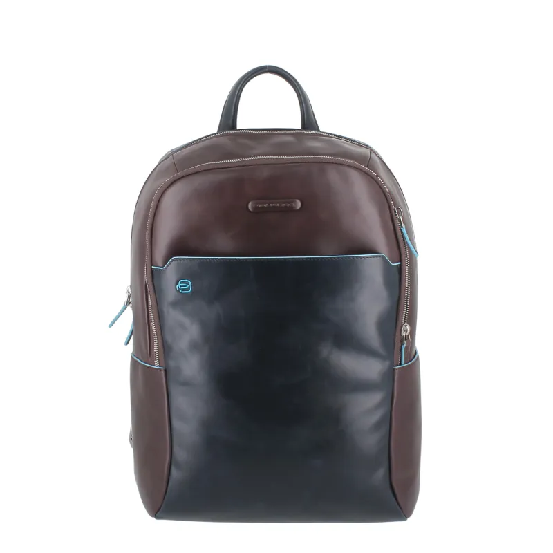 Zaino in pelle PQ Blue Square, viola-blu