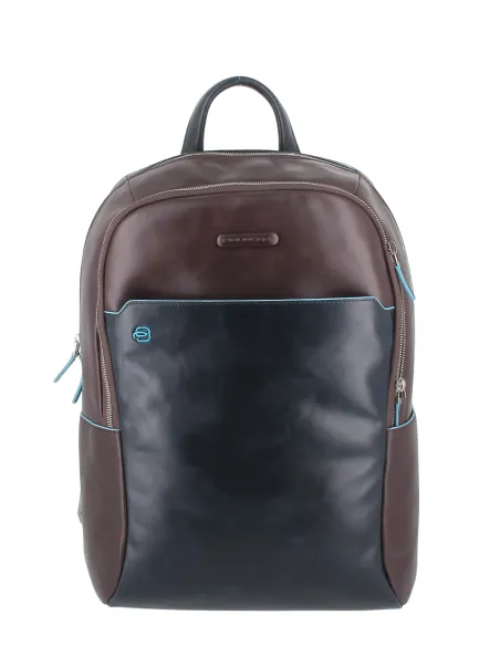 Zaino in pelle PQ Blue Square, viola-blu