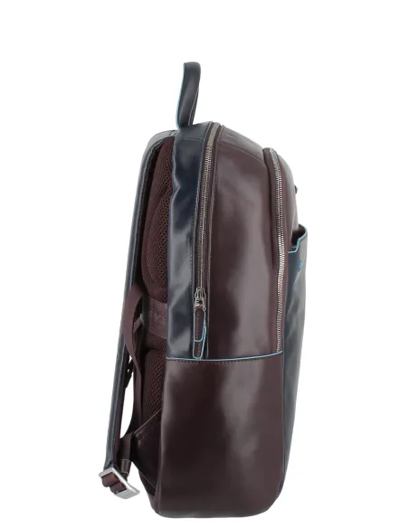 Zaino in pelle PQ Blue Square, viola-blu