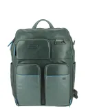 Leder-Computerrucksack mit iPad® Pro 12,9"-Fach, Tasche für AirPods® Revamp, grün-grau