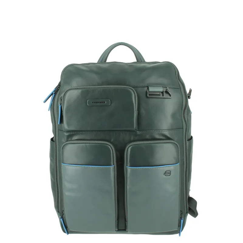 Leder-Computerrucksack mit iPad® Pro 12,9"-Fach, Tasche...