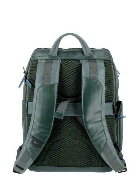 Zaino in pelle porta computer e porta iPad®Pro 12,9 B2 Revamp, verde-grigio