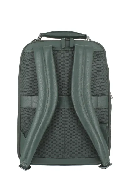 Piquadro Modus Special 15,6 Laptop-Rucksack aus Leder, grün