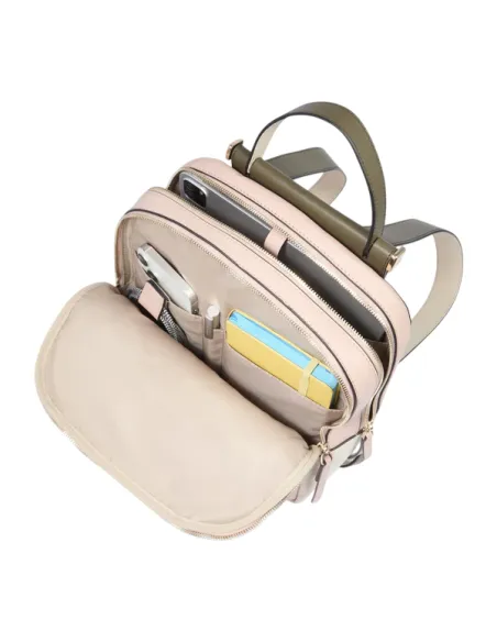 Zaino donna porta iPad® Pro12.9" PQ Circle, rosa-bianco