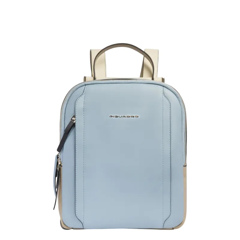 Zaino donna porta iPad® Pro12.9" PQ Circle, azzurro-beige