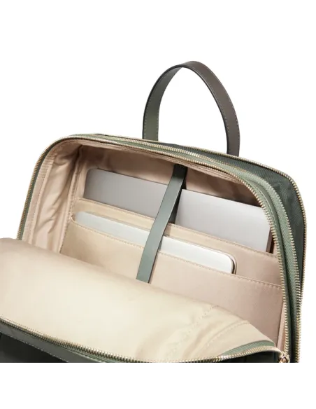 Piquadro Circle large women's computer backpack, pink-white