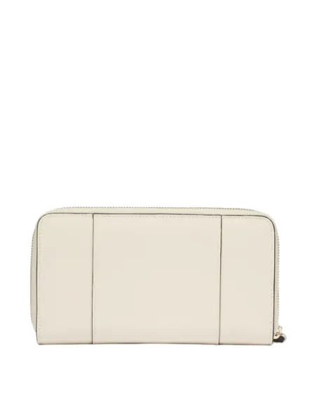 Portafogli donna con cerniera Piquadro Circle, bianco