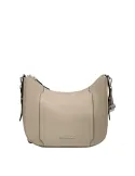 Borsa a tracolla in tessuto e pelle Piquadro Circle, beige