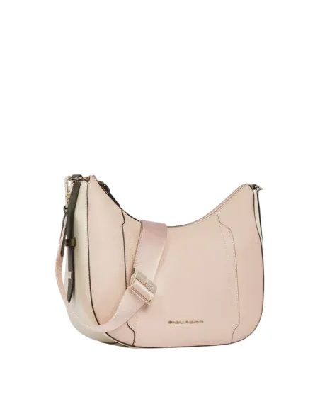 Borsa a tracolla in pelle Piquadro Circle, rosa