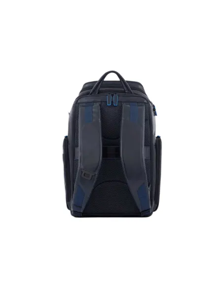 Piquadro Blue Square Revamp Leder-Rucksack, blau