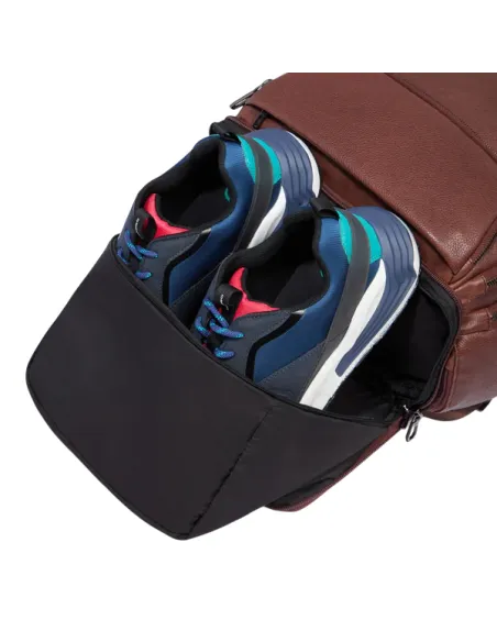 Piquadro Cronus 15.6 Laptop-Rucksack mit USB und USB Typ C Port, braun