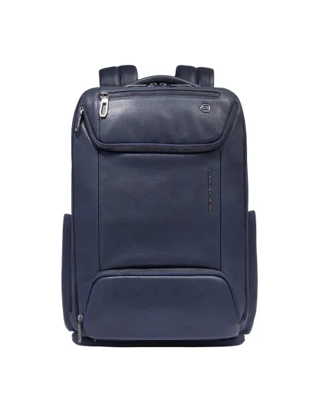 Zaino da viaggio porta pc e iPad®Pro 12,9 con porte USB e USB Type C Piquadro Cronus, blu