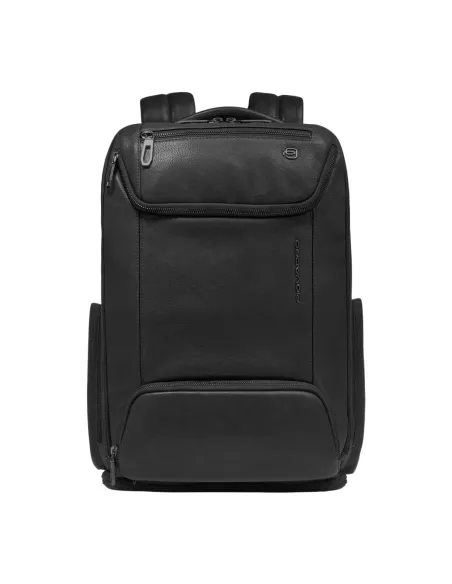Piquadro Cronus 15.6 Laptop-Rucksack mit USB und USB Typ C Port, schwarz