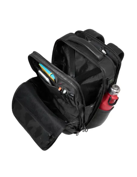 Zaino da viaggio porta pc e iPad®Pro 12,9 con porte USB e USB Type C Piquadro Cronus, nero