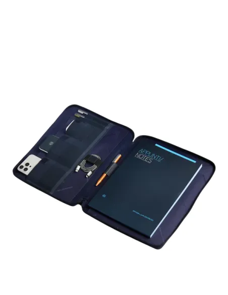 Portablocco con tasca per iPad® 12,9 Piquadro Orion, blu