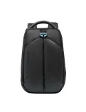 Zaino porta PC 14 con 2 comparti in tessuto e pelle vegana Piquadro, nero