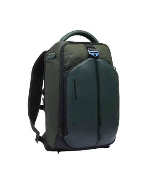 Travel backpack with laptop and iPad® compartment PQ Earth, green