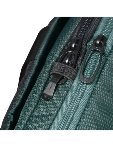 Travel backpack with laptop and iPad® compartment PQ Earth, green