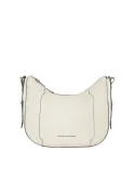Borsa a tracolla in pelle Piquadro Circle, bianca