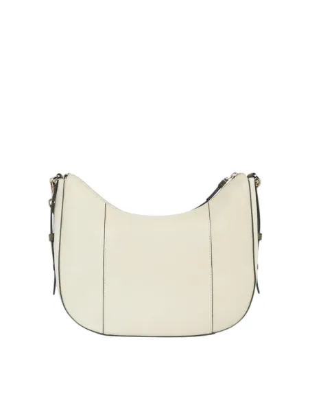 Piquadro Circle leather shoulder bag, white