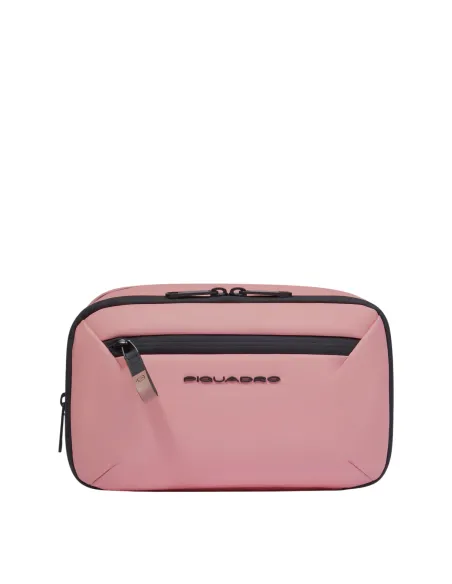 Piquadro C2OW Beauty-Etui aus wasserdichtem Stoff, rosa
