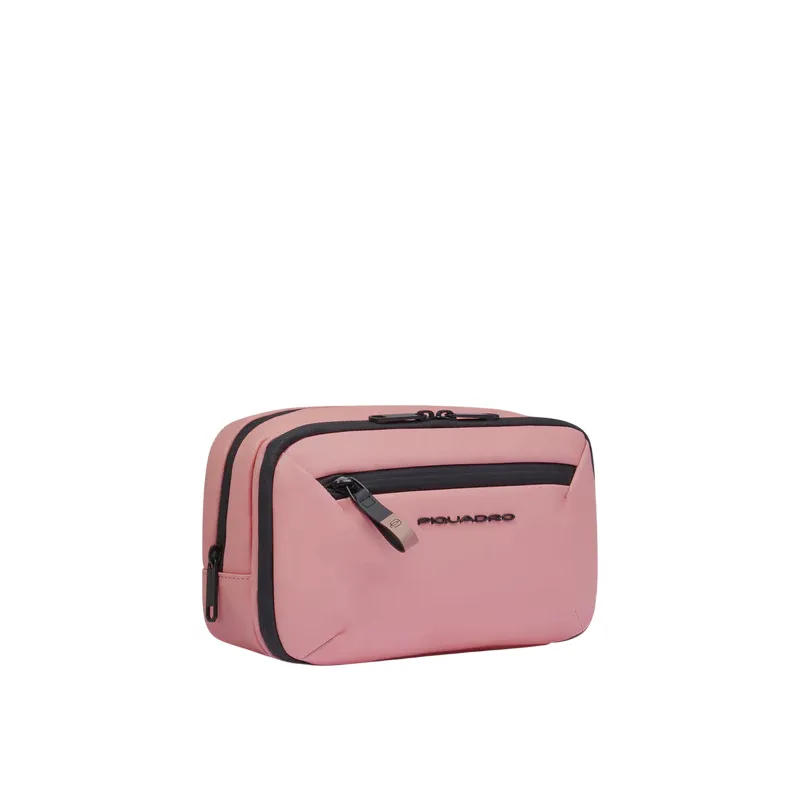 Piquadro C2OW waterproof fabric beauty case, pink 2