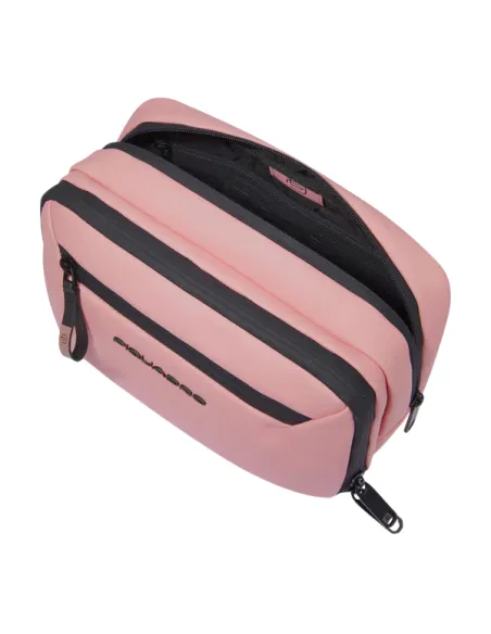 Piquadro C2OW Beauty-Etui aus wasserdichtem Stoff, rosa