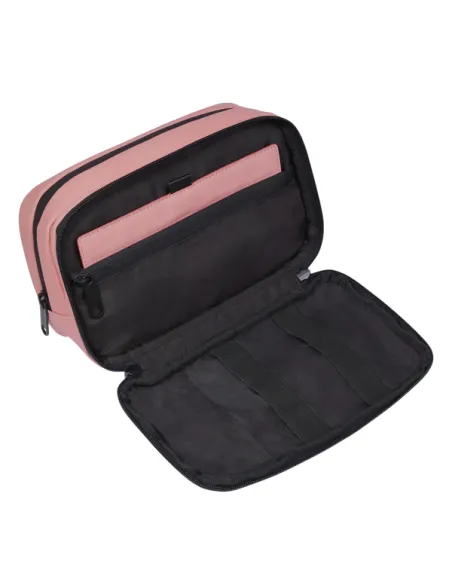 Piquadro C2OW Beauty-Etui aus wasserdichtem Stoff, rosa
