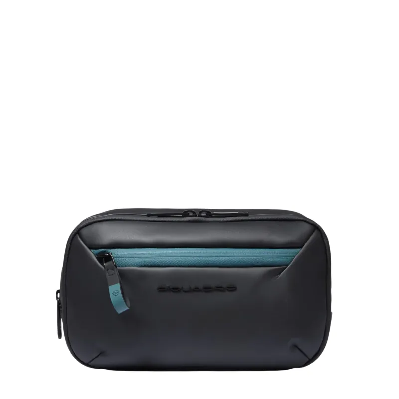 Piquadro C2OW waterproof fabric beauty case, black