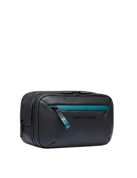 Piquadro C2OW waterproof fabric beauty case, black