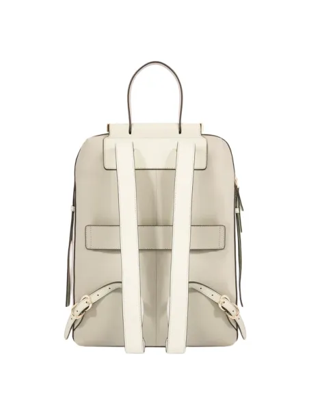 Piquadro Circle Damen-Laptop-Rucksack aus Leder, weiß