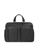 Piquadro Cronus 15.6 laptop bag with two compartments, black