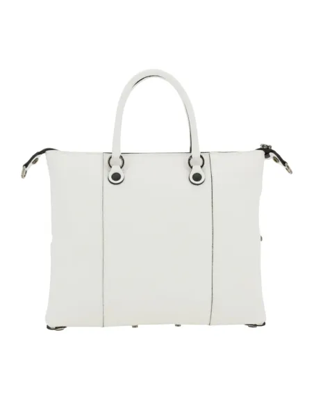 Borsa Gabs G3 Plus Taglia L in pelle, bianca